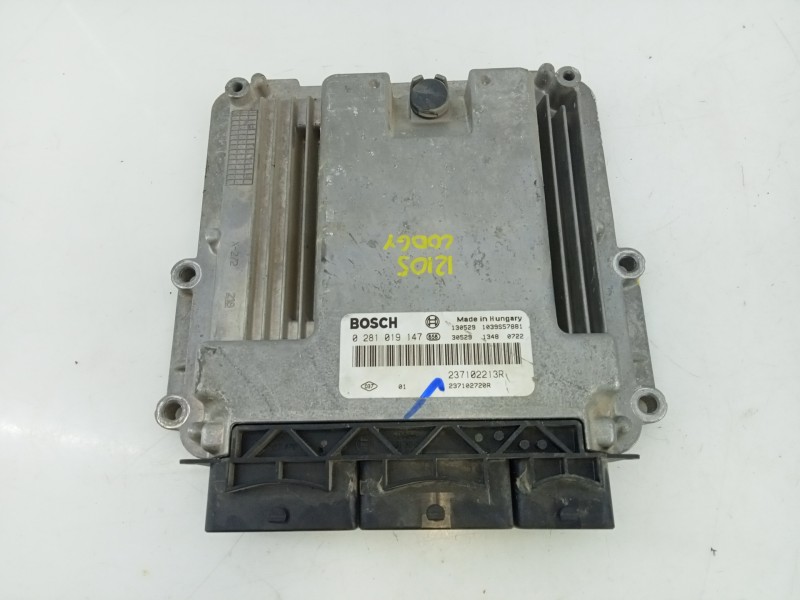 Recambio de centralita motor uce para dacia lodgy ambiance referencia OEM IAM 237102213R 0281019147 E2-A1-40-1
