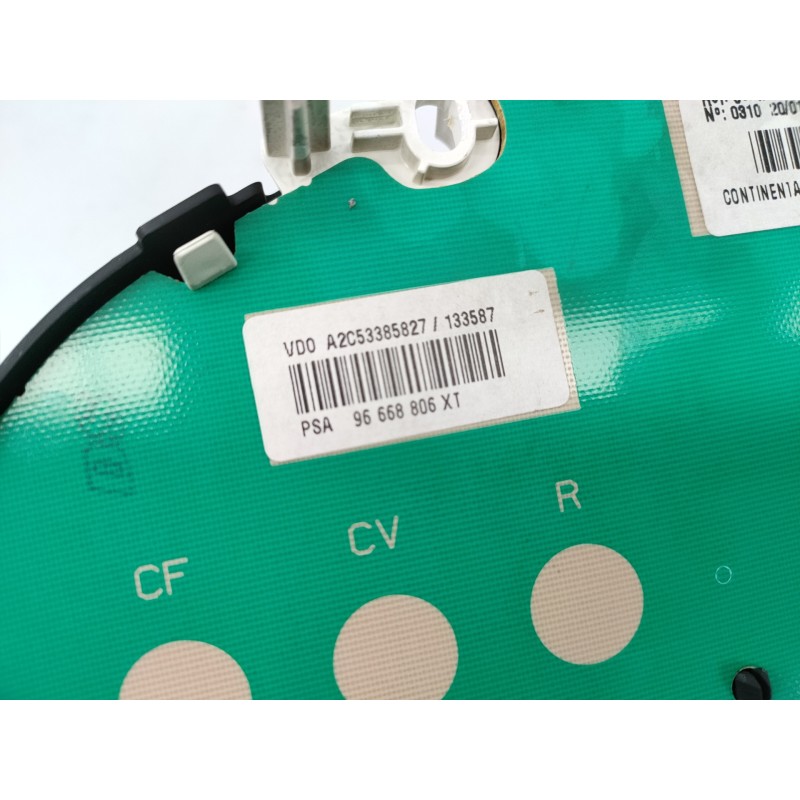 Recambio de cuadro instrumentos para citroën c3 exclusive referencia OEM IAM 96668806XT A2C53385827 E3-B2-34-1