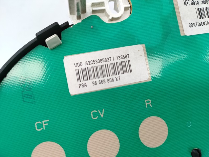 Recambio de cuadro instrumentos para citroën c3 exclusive referencia OEM IAM 96668806XT A2C53385827 E3-B2-34-1