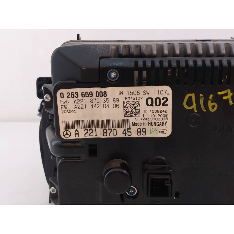 Recambio de sistema navegacion gps para mercedes-benz clase s (w221) berlina 320 / 350 cdi 4-matic (221.080) referencia OEM IAM 