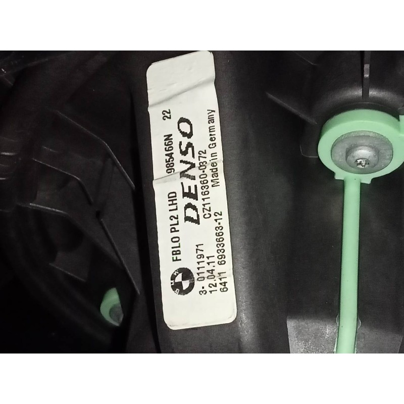 Recambio de ventilador calefaccion para bmw serie 1 berlina (e81/e87) 118i limited sport edition referencia OEM IAM 641169336631