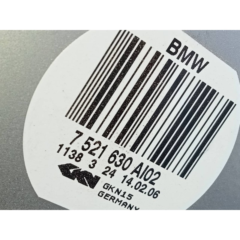 Recambio de transmision trasera derecha para bmw serie 5 berlina (e60) 530xd referencia OEM IAM 7521630AI02  P1-A6-14