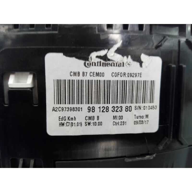 Recambio de cuadro instrumentos para citroën c4 lim. feel edition referencia OEM IAM 9812831980 A2C97398301 E3-B2-23-4