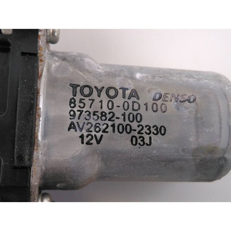 Recambio de elevalunas delantero derecho para toyota auris sol referencia OEM IAM 6980112220 857100D100 E2-B4-8-2