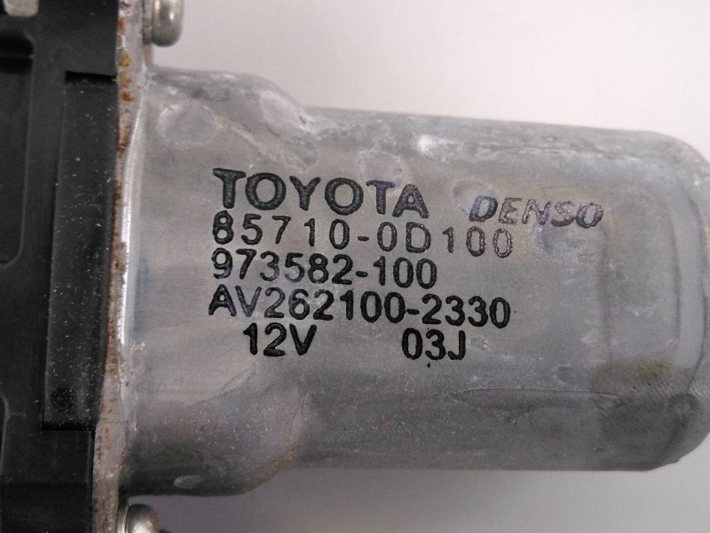 Recambio de elevalunas delantero derecho para toyota auris sol referencia OEM IAM 6980112220 857100D100 E2-B4-8-2