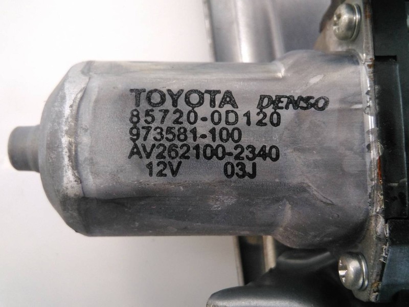 Recambio de elevalunas trasero derecho para toyota auris sol referencia OEM IAM 6980312180 857200D120 E2-B4-8-2
