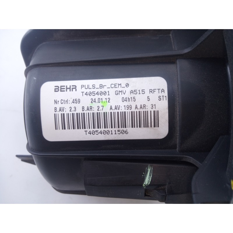 Recambio de ventilador calefaccion para citroën c3 exclusive referencia OEM IAM T40540011506  E1-A4-11-1