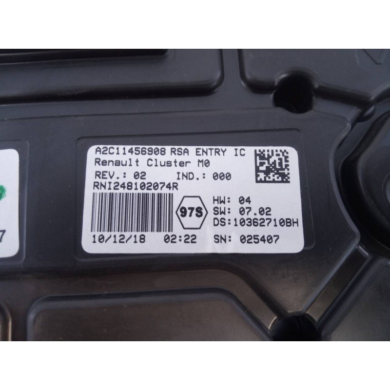 Recambio de cuadro instrumentos para dacia duster ii prestige referencia OEM IAM 248102074R  E2-A1-28-1