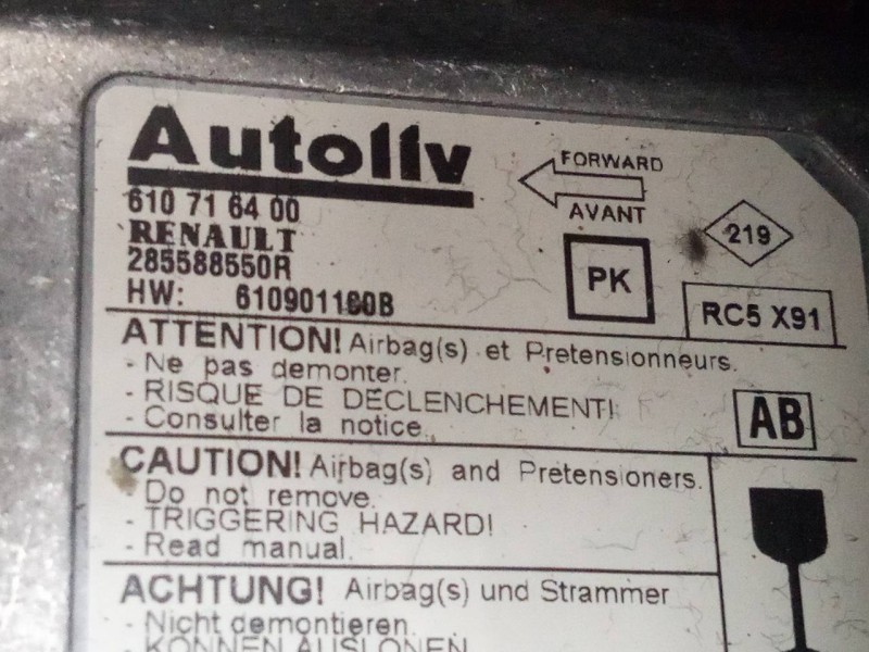 Recambio de kit airbag para renault laguna coupe gt referencia OEM IAM 285588550R 610716400 