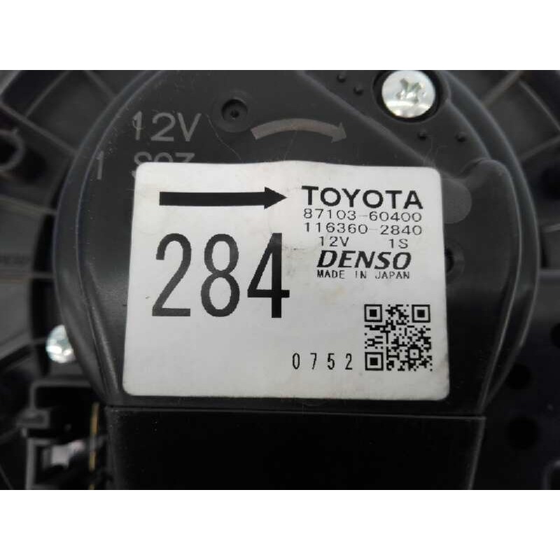Recambio de ventilador calefaccion para toyota land cruiser (j15) basis referencia OEM IAM 8710360400 1163602840 E2-B4-24-2