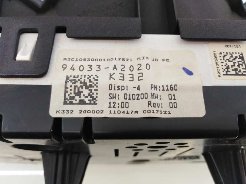 Recambio de cuadro instrumentos para kia cee´d drive referencia OEM IAM 94033A2020  