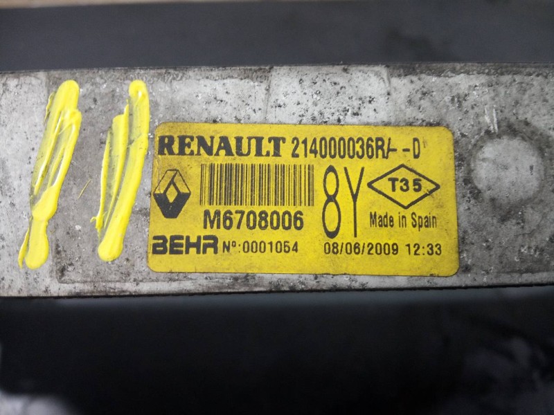 Recambio de radiador agua para renault laguna coupe gt referencia OEM IAM 214100056R R9778003 P2-B6-2
