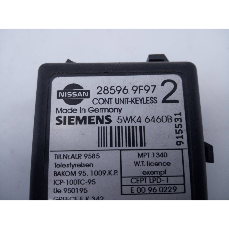 Recambio de modulo electronico para nissan terrano/terrano.ii (r20) avenue referencia OEM IAM 285969F97 915531 E3-B4-17-1