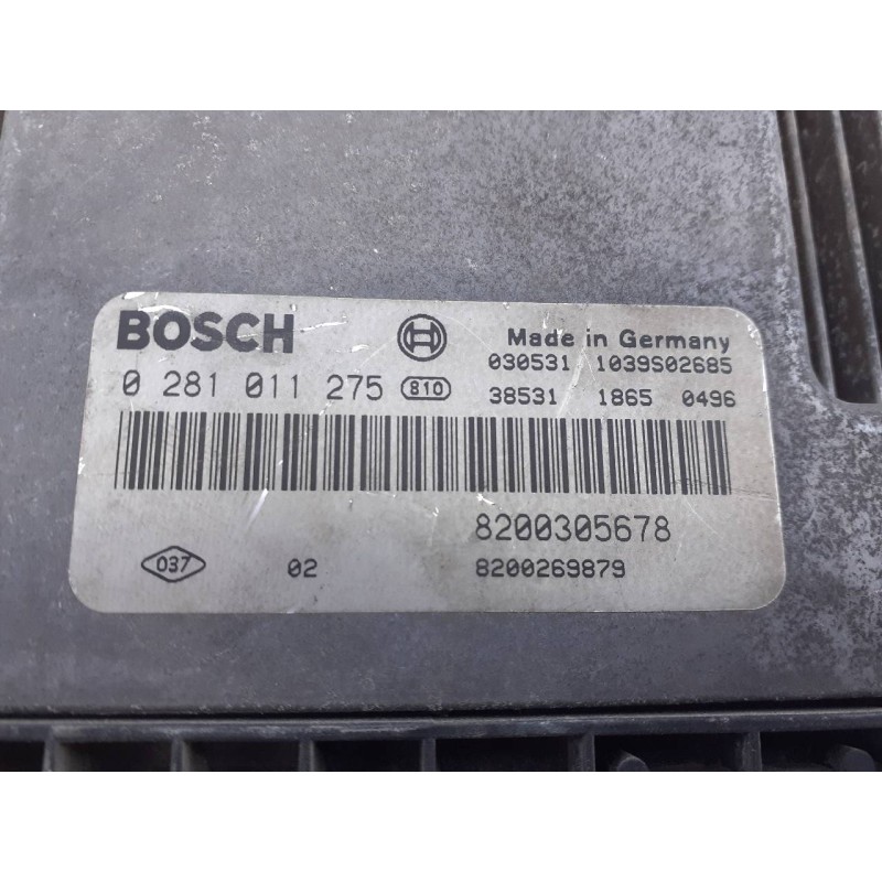 Recambio de centralita motor uce para renault megane ii berlina 3p luxe dynamique referencia OEM IAM 0281011275 8200305678 E2-A1