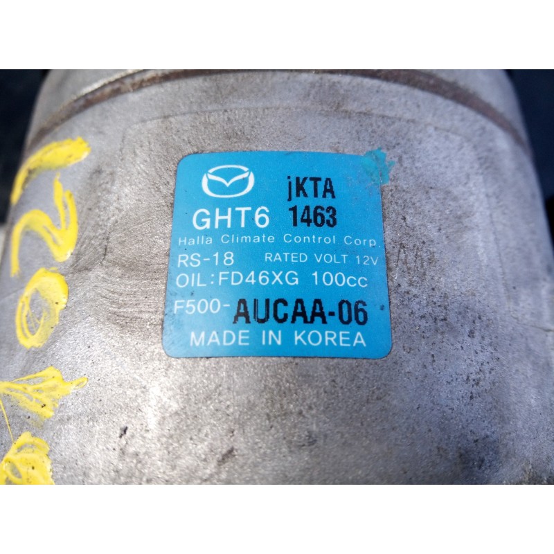 Recambio de compresor aire acondicionado para mazda 6 lim. (gh)(.2012) luxury referencia OEM IAM F500AUCAA06 JKTA1463 P3-A1-33-3