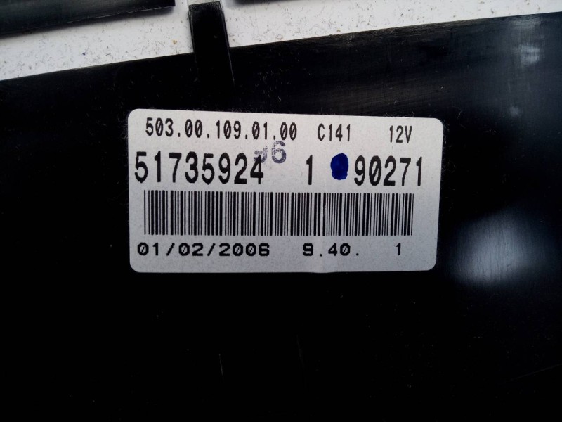 Recambio de cuadro instrumentos para fiat croma (194) 2.4 20v multijet emotion referencia OEM IAM 51735924  E2-B2-3-1