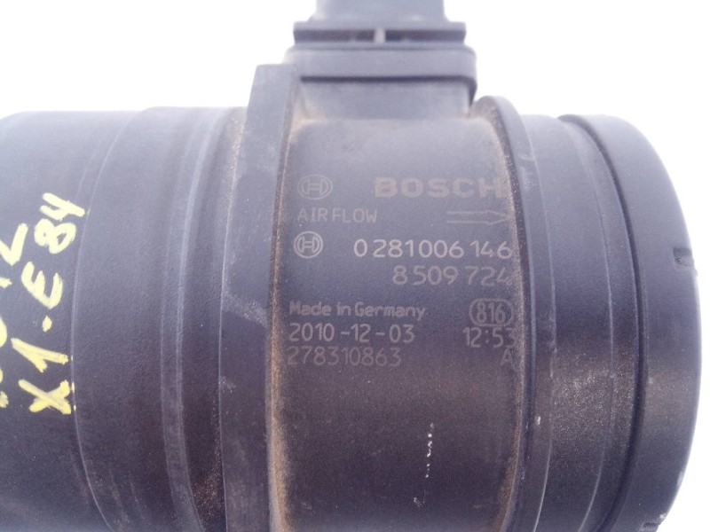 Recambio de caudalimetro para bmw x1 (e84) sdrive 18d referencia OEM IAM 0281006146 8509724 E3-A2-26-1