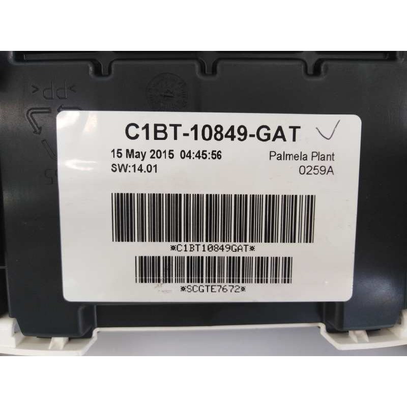 Recambio de cuadro instrumentos para ford fiesta (ccn) titanium referencia OEM IAM C1BT10849GAT  E3-B3-29-4