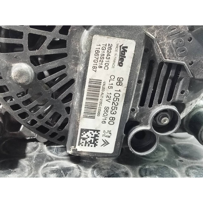 Recambio de alternador para citroën c-elysée exclusive referencia OEM IAM 96105255380  P3-A4-18-2