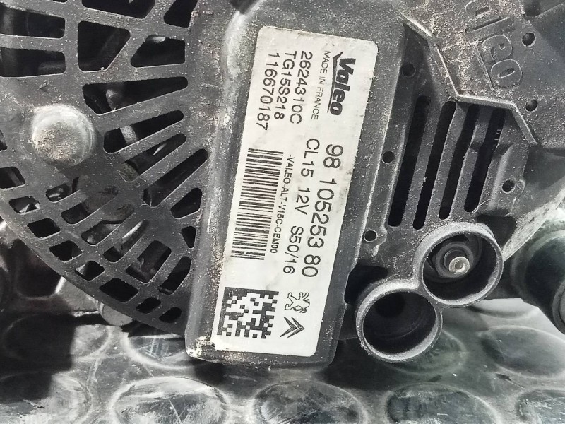 Recambio de alternador para citroën c-elysée exclusive referencia OEM IAM 96105255380  P3-A4-18-2