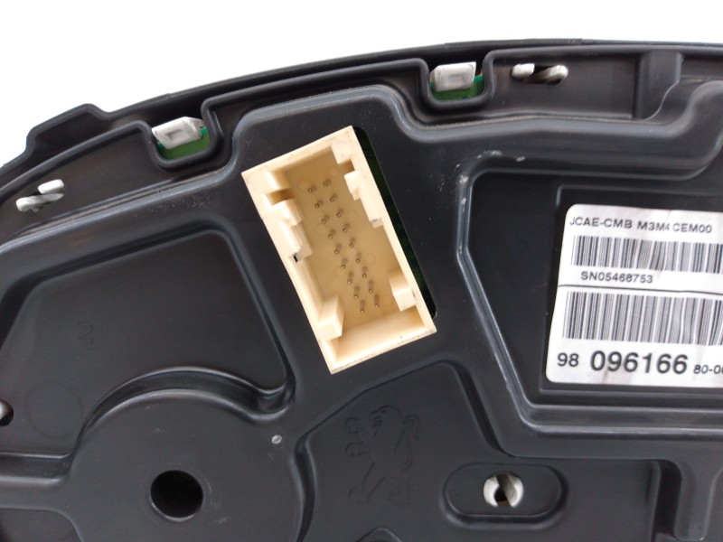 Recambio de cuadro instrumentos para citroën c-elysée exclusive referencia OEM IAM 9809616680  E1-A4-50-1