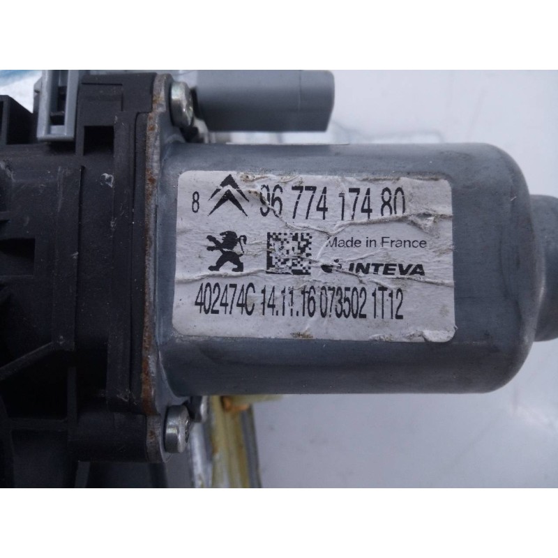 Recambio de elevalunas trasero derecho para citroën c-elysée exclusive referencia OEM IAM 9677417480  E1-A4-36-2