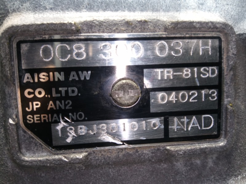 Recambio de caja cambios para porsche cayenne (typ 92aa) diesel platinum edition referencia OEM IAM NAD 0C8300037H M1-A1-78