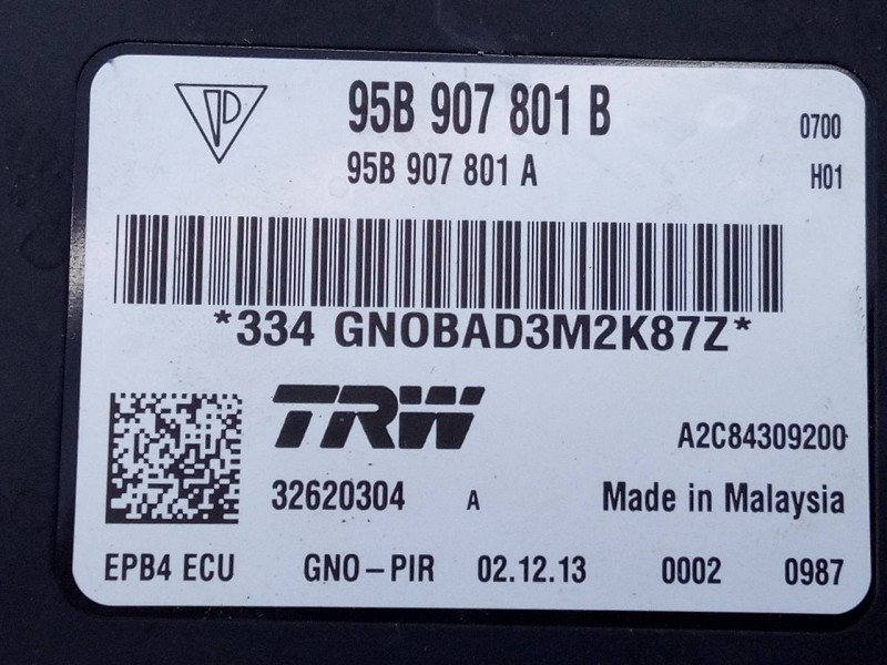 Recambio de modulo electronico para porsche macan (typ ) s diesel referencia OEM IAM 95B907801B A2C84309200 E3-B6-54-5