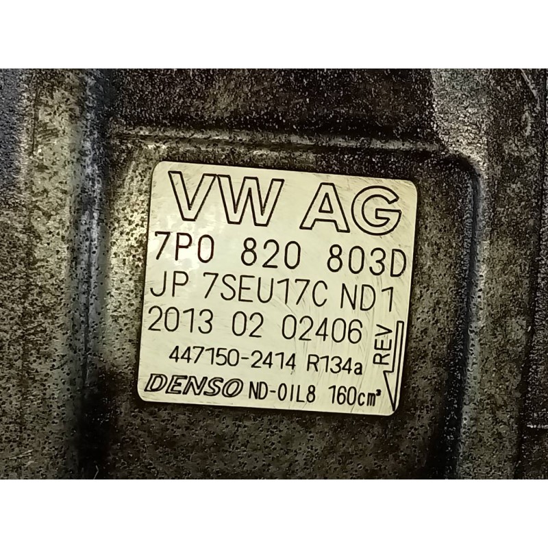 Recambio de compresor aire acondicionado para porsche cayenne (typ 92aa) diesel platinum edition referencia OEM IAM 7P0820803D 4