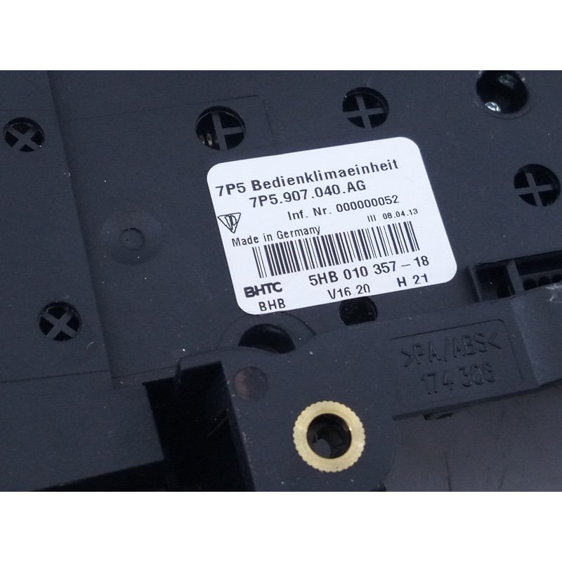 Recambio de mando climatizador para porsche cayenne (typ 92aa) diesel platinum edition referencia OEM IAM 7P5907040AG  E3-B6-58-