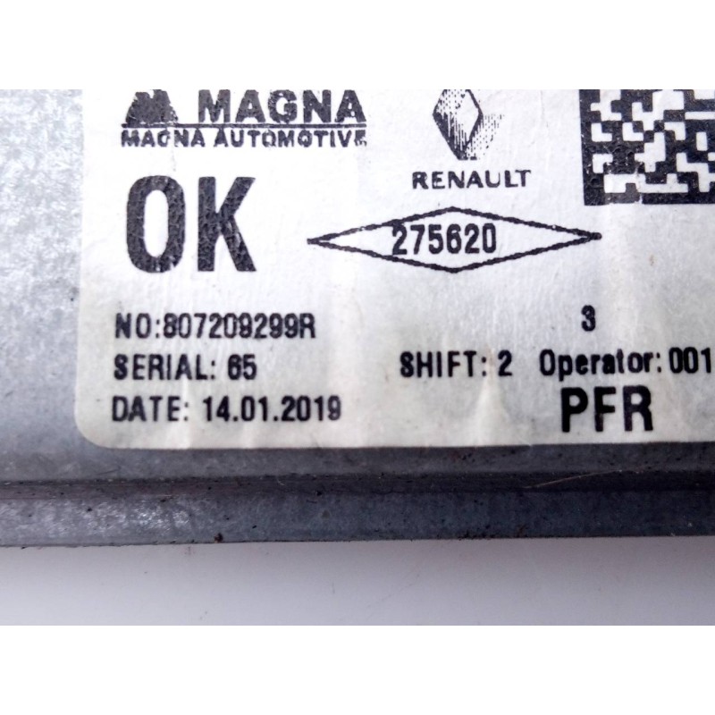 Recambio de elevalunas delantero derecho para dacia logan ii comfort referencia OEM IAM 807209299R  E1-A1-44-1