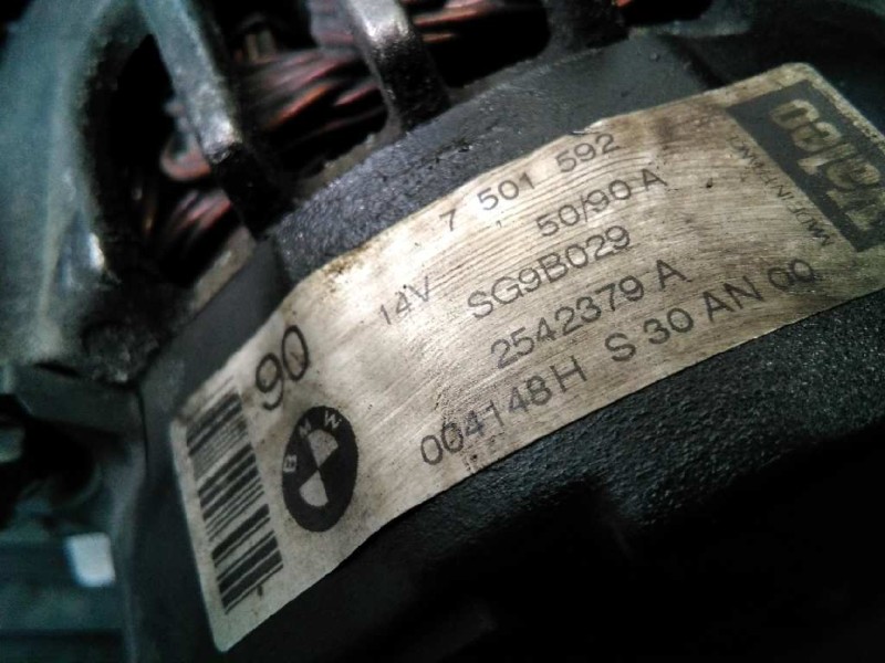 Recambio de alternador para bmw x5 (e53) 3.0i referencia OEM IAM 2542379A SG9B029 P3-A4-5-5