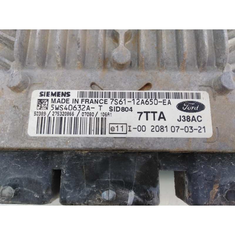 Recambio de centralita motor uce para ford fiesta (cbk) ambiente referencia OEM IAM 7S6112A650 5WS40632A E3-B3-24-1