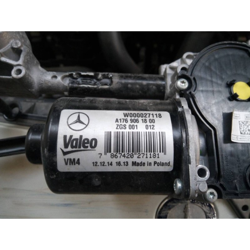 Recambio de motor limpia delantero para mercedes-benz clase a (w176) a 180 cdi blueefficiency (176.012) referencia OEM IAM A1769