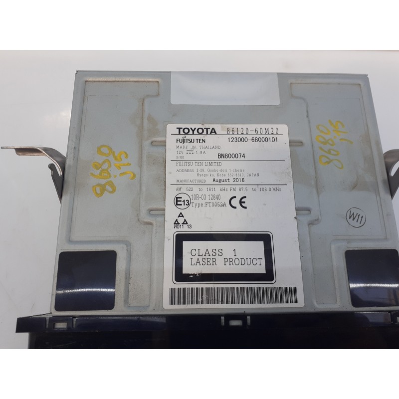 Recambio de sistema audio / radio cd para toyota land cruiser (j15) gx referencia OEM IAM 8612060M20  E3-B2-18-4