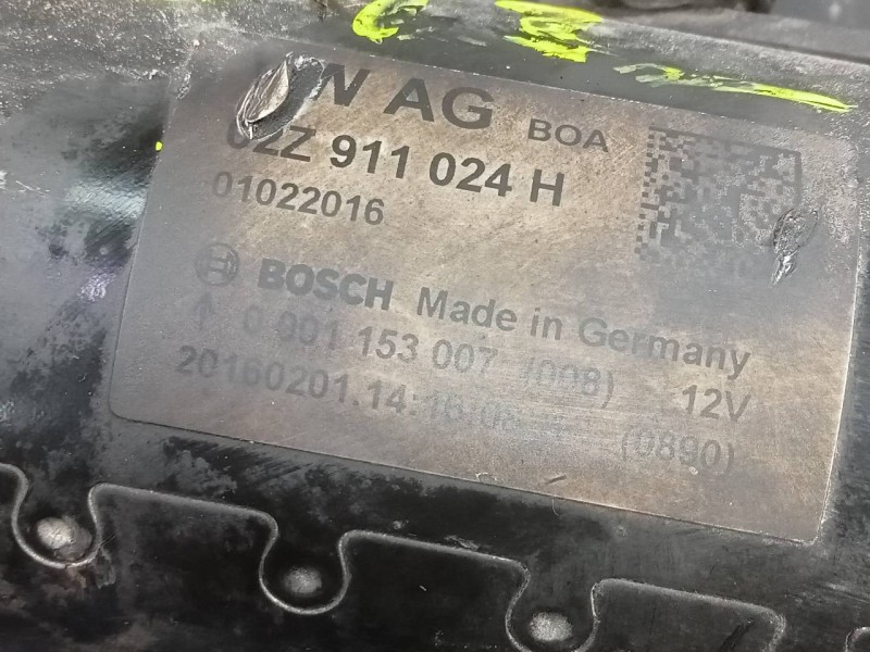 Recambio de motor arranque para skoda rapid active referencia OEM IAM 02Z911024H 20160201 P3-A10-23-1