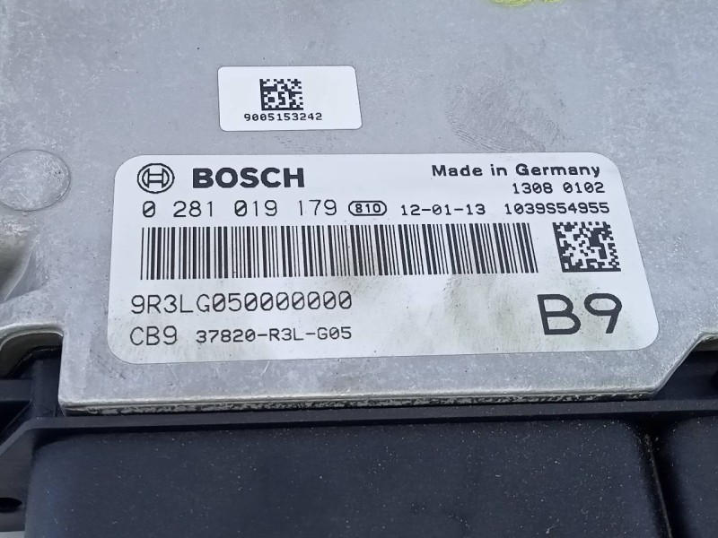 Recambio de centralita motor uce para honda civic (fk) 2.2 i-dtec sport referencia OEM IAM 9R3LG050000000 0281019179 E5-B5-19-4