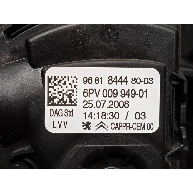 Recambio de pedal acelerador para peugeot 207 active referencia OEM IAM 9681844480  