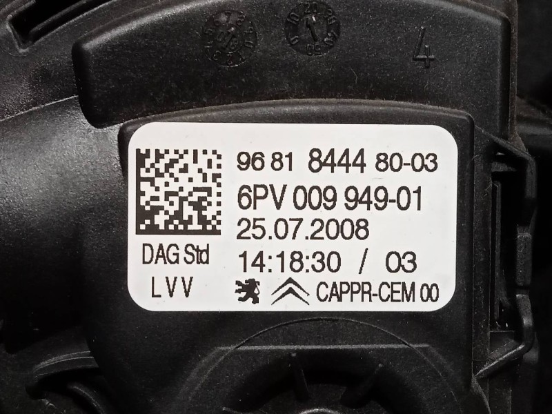 Recambio de pedal acelerador para peugeot 207 active referencia OEM IAM 9681844480  