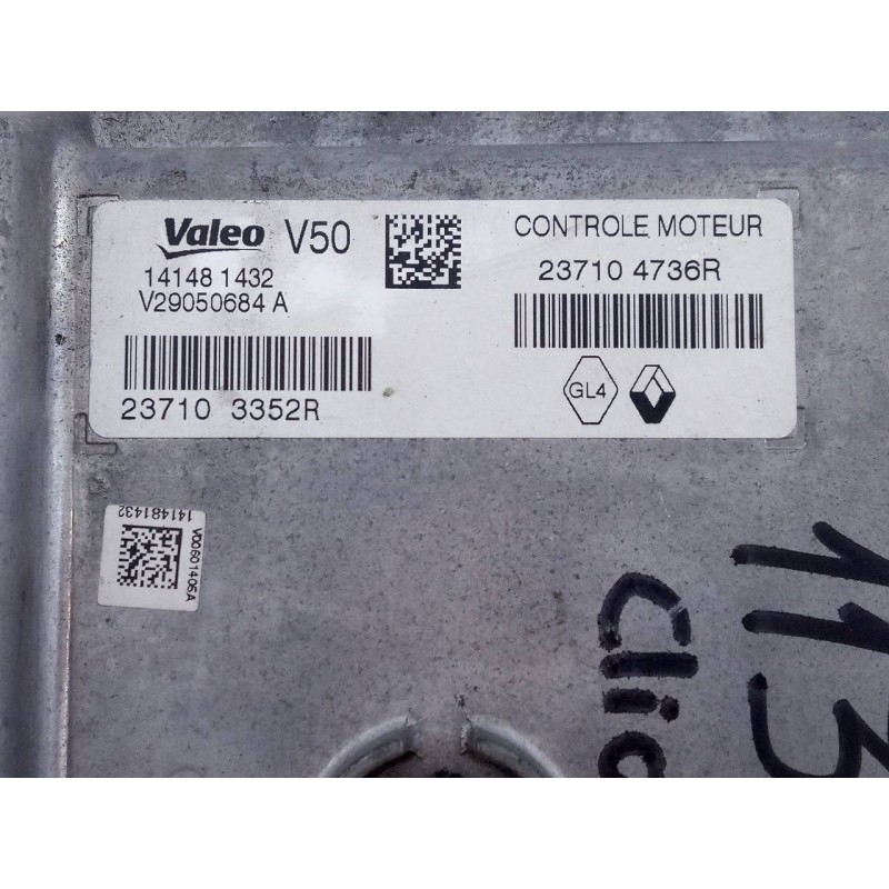 Recambio de centralita motor uce para renault clio iv societé referencia OEM IAM 237103352R 237104736R E2-A1-33-1