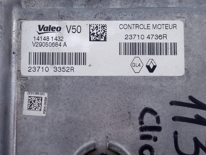 Recambio de centralita motor uce para renault clio iv societé referencia OEM IAM 237103352R 237104736R E2-A1-33-1