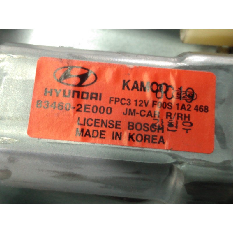 Recambio de elevalunas trasero derecho para hyundai tucson (jm) 2,0 crdi vgt classic 4x2 referencia OEM IAM 834602E000 834802E01