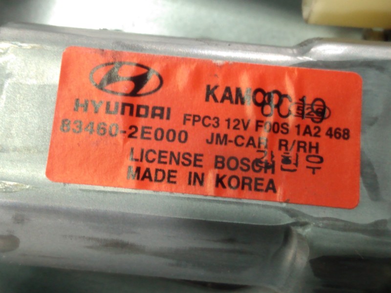 Recambio de elevalunas trasero derecho para hyundai tucson (jm) 2,0 crdi vgt classic 4x2 referencia OEM IAM 834602E000 834802E01