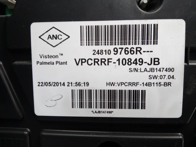Recambio de cuadro instrumentos para renault clio iv societé referencia OEM IAM 248109766R  E2-A1-29-3
