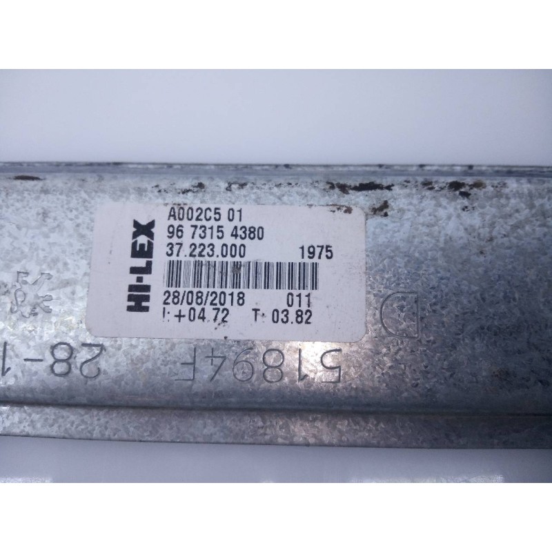 Recambio de elevalunas delantero derecho para peugeot 208 style referencia OEM IAM 9674254380 9673154380 E1-A4-5-1