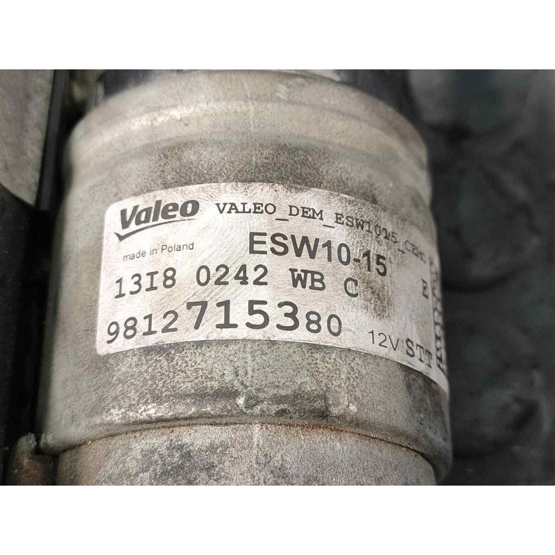 Recambio de motor arranque para peugeot 208 style referencia OEM IAM 9812715380 13I80242 P3-B7-23-3