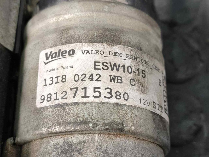 Recambio de motor arranque para peugeot 208 style referencia OEM IAM 9812715380 13I80242 P3-B7-23-3