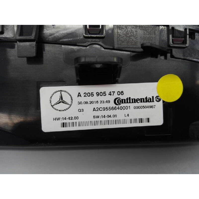 Recambio de mando climatizador para mercedes-benz clase c (w205) lim. c 220 d 4matic (205.005) referencia OEM IAM A2059054706 A2