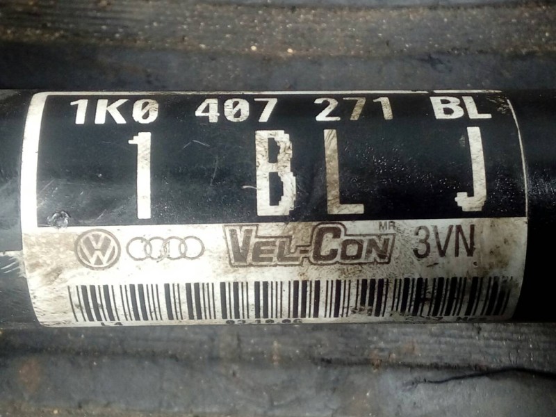 Recambio de transmision delantera izquierda para volkswagen jetta (1k2) advance referencia OEM IAM 1K0407271BL  