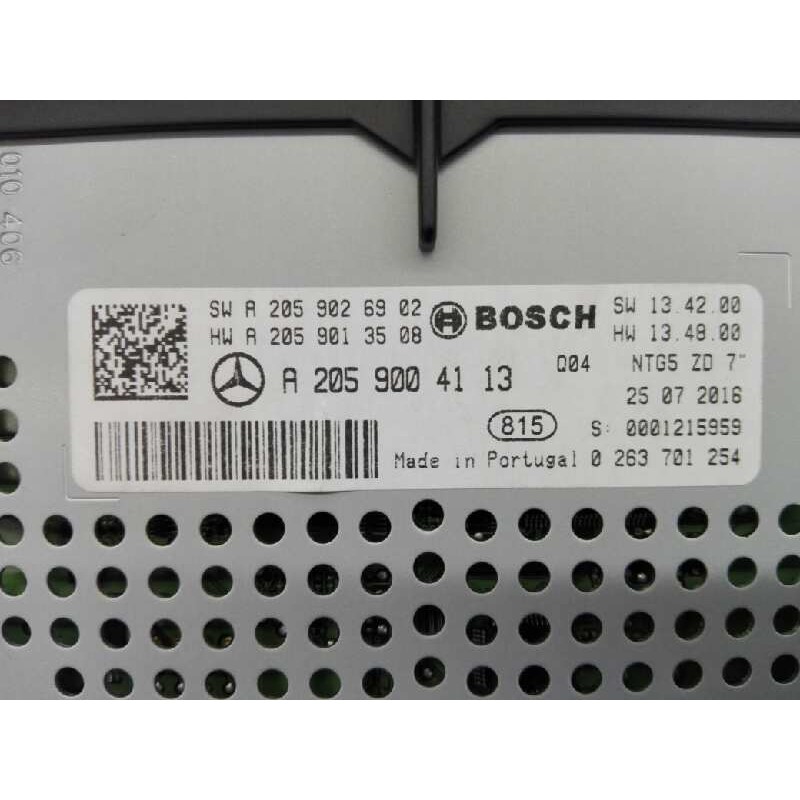Recambio de sistema navegacion gps para mercedes-benz clase c (w205) lim. c 220 d 4matic (205.005) referencia OEM IAM A205900372